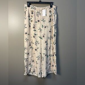 Elegant Floral Print Pants